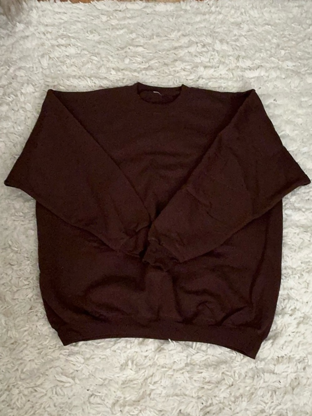 VINTAGE 80s 90s Brown Oversized Sweatshirt